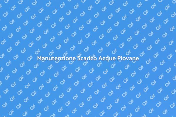 Riparazione Scarico Acque Piovane