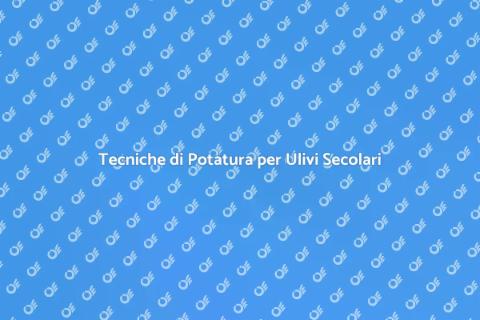 Potatura Olivi Secolari: Guida Pratica
