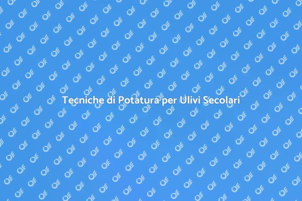 Potatura: Preserva i Tuoi Ulivi Secolari