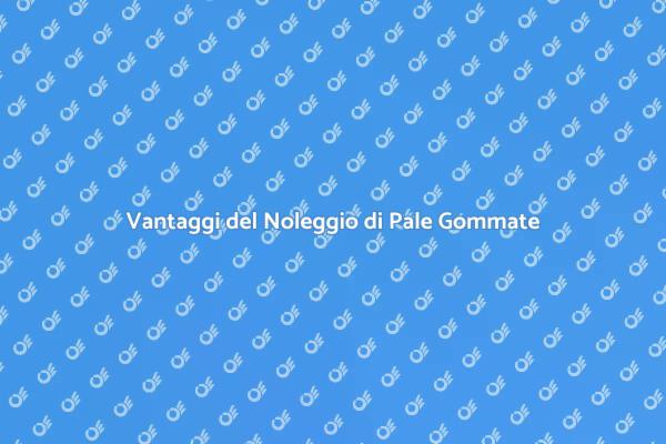 Pale Gommate: Noleggiale per i Tuoi Progetti