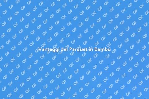 Parquet in Bambù di Alta Qualità