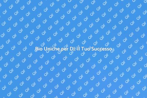 Creare Bio Coinvolgenti per DJ Techno