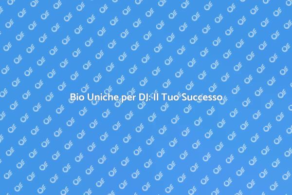 La Tua Storia da DJ: Scrivila Bene!