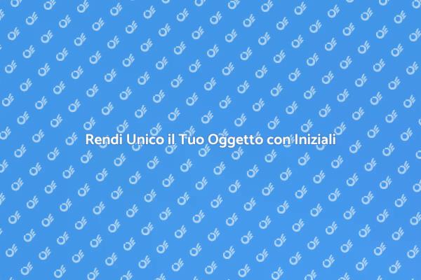 Incisione: Unico e Personale per Ogni Oggetto