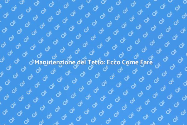 Cura e Sicurezza del Tetto in Casa