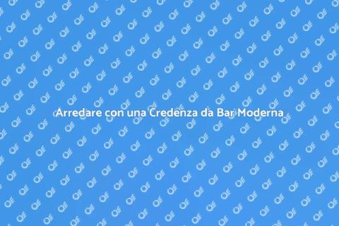 Credenza da Bar Moderna e Minimalista