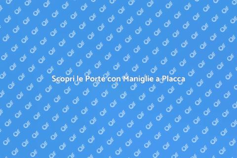 Porta con Maniglie a Placca: Stile e Funzionalità
