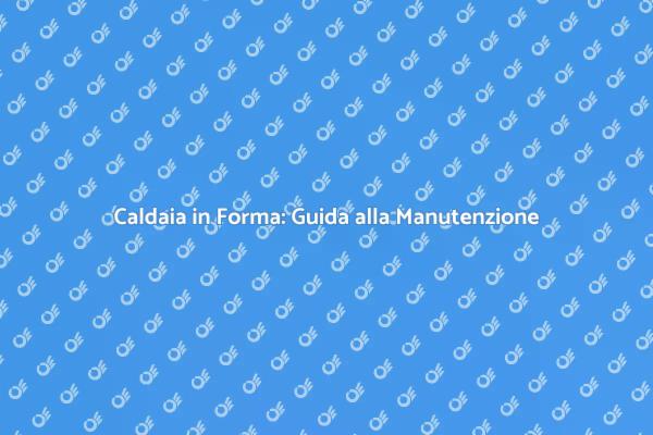 Manutenzione Caldaia: Guida Essenziale