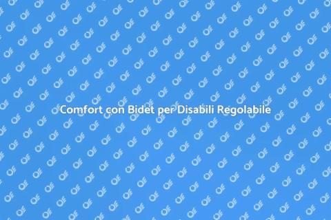 Bidet per Disabili con Schienale Regolabile