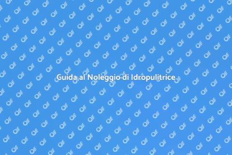 Noleggiare Idropulitrice Elettrica