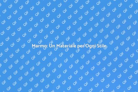 Il Marmo al Metro: Eleganza e Versatilità