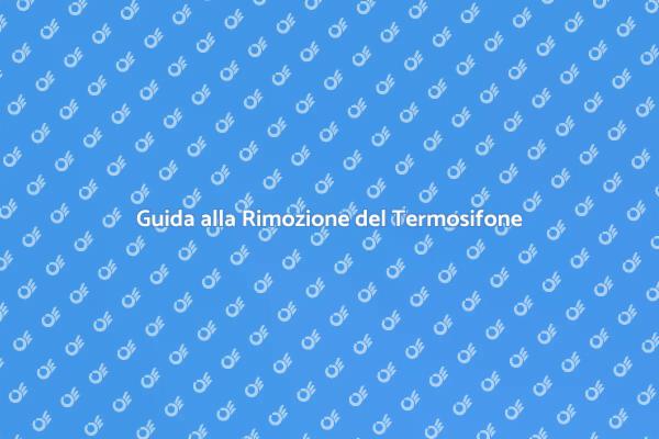 Rimozione Sicura di un Termosifone