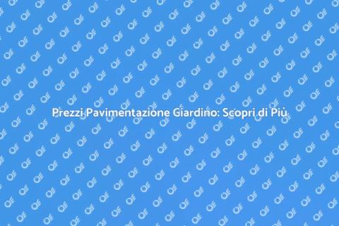 Costo Pavimentazione Giardino: Guida