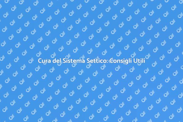 Mantenere il Sistema Settico: Ecco Come