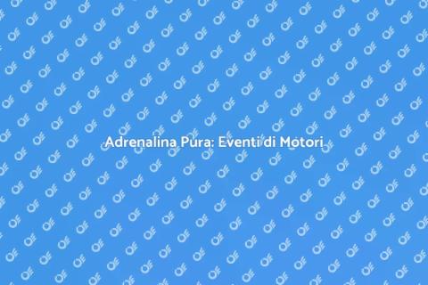Emozioni e Velocità: Sport di Motori