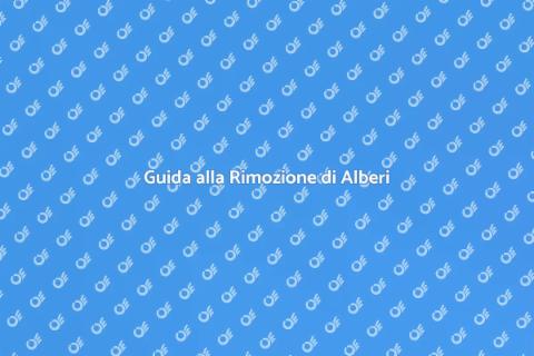 Rimuovere Albero Fuori di Casa