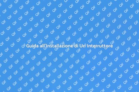 Installare Interruttore di Messa a Terra