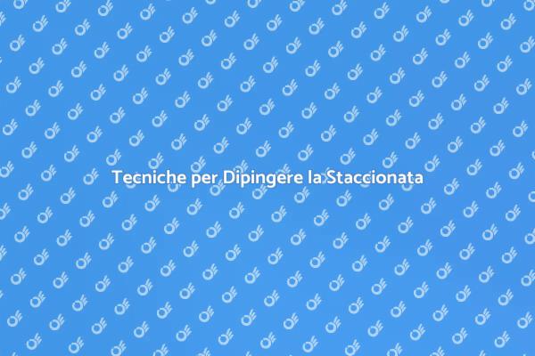 Trasforma la Tua Staccionata con Colori