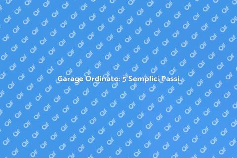 Organizzare un Garage in 5 Passi