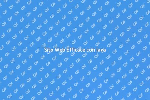 Creazione Sito Web con Java