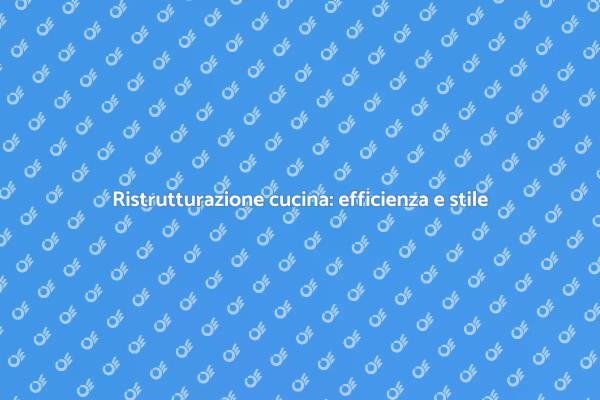 Cucina moderna e sostenibile: come fare