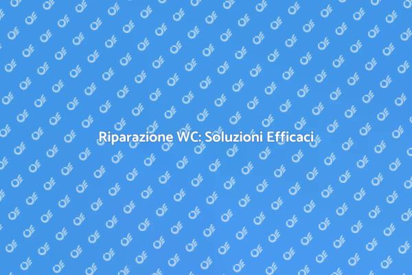 Come Riparare un WC: Soluzioni Facili