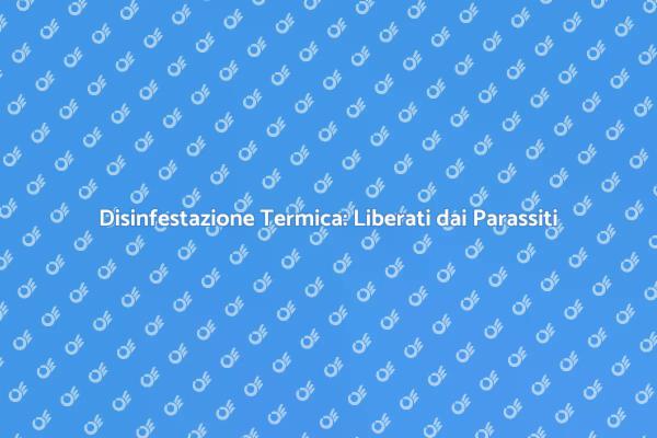 Disinfestazione Termica: La Nuova Frontiera