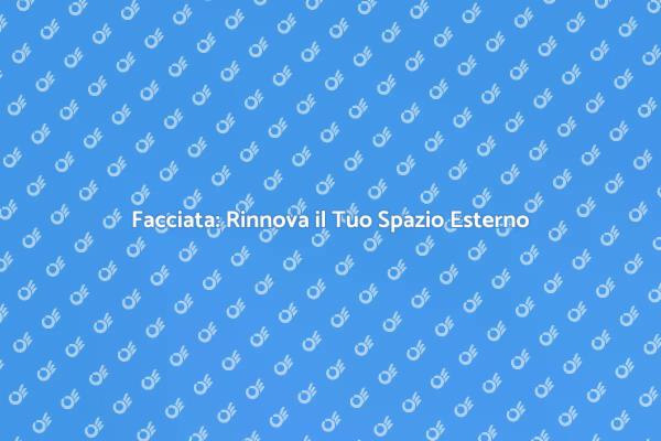 L'Arte di Realizzare la Facciata