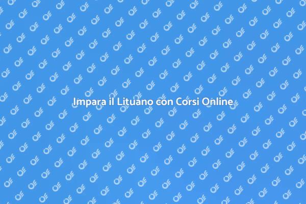 Scopri la Lingua Lituana Online