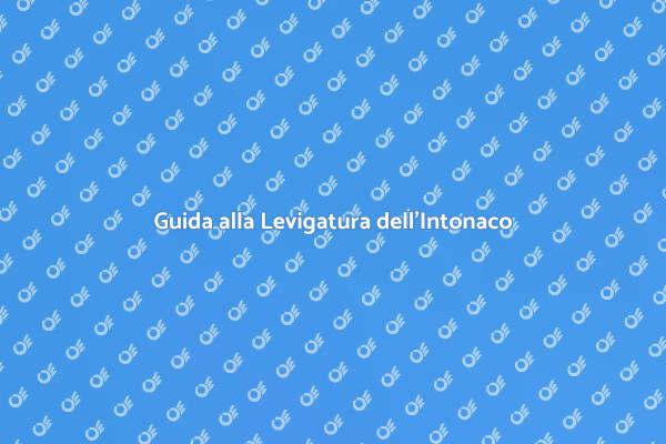 Levigatura dell'Intonaco Granulare