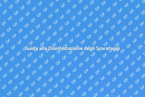 Disinfestazione Scarafaggi Professionale