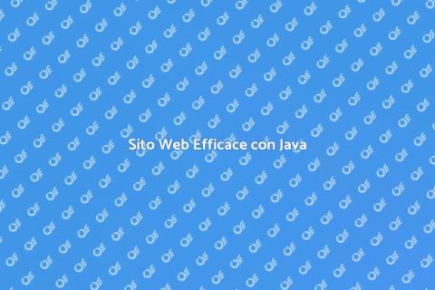 Creazione Sito Web con Java