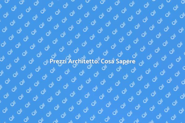 Costo Architetto: Cosa Considerare