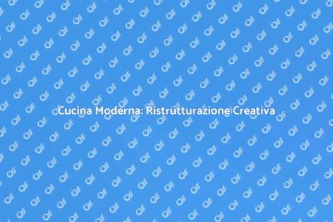 Ristrutturare Cucina Stile Moderno