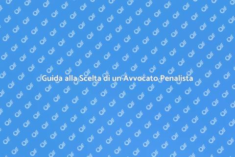 Trova il Miglior Avvocato Penalista