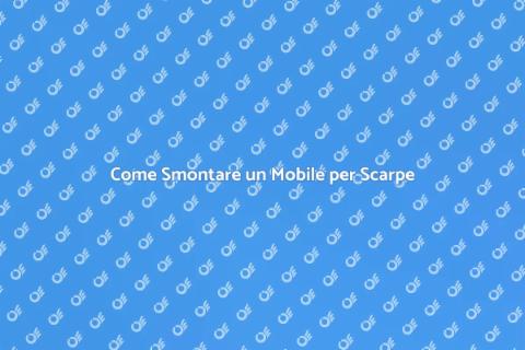 Smontare Mobile Contenitore Scarpe