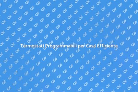 Termostati Programmabili: Efficienza Casa