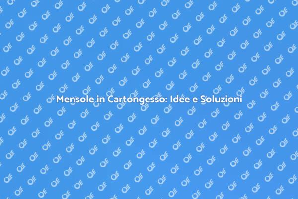 Mensole in Cartongesso: Sfrutta gli Spazi