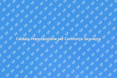 Manutenzione Caldaia: Comfort e Sicurezza