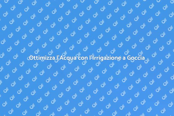 L'Irrigazione a Goccia per Giardini Sostenibili