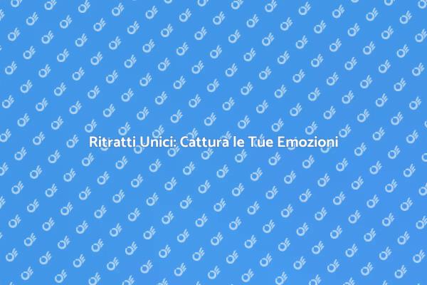 Cattura Emozioni: Fotografo per Ritratti