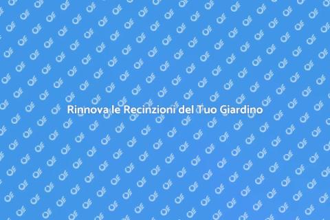 Verniciatura Recinzioni per Esterni