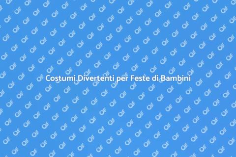 Noleggia Costumi per Festività Bambini