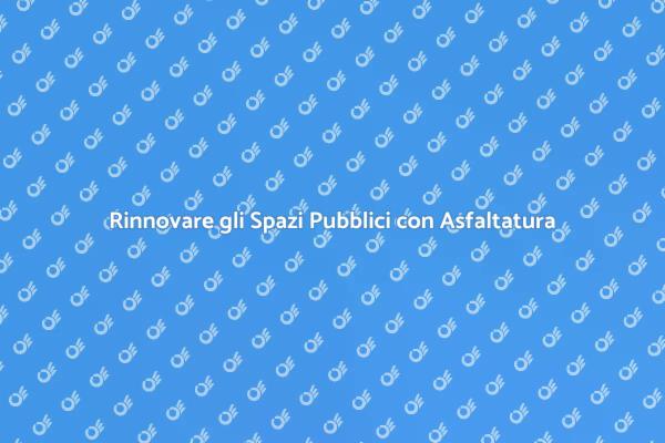 Rinnovare le Aree di Svago Pubbliche