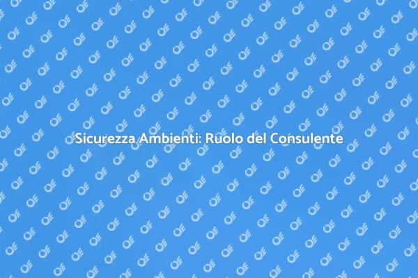 Consulente Sicurezza: Responsabilità Cruciale