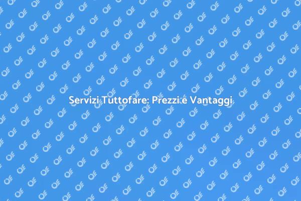 Servizi Tuttofare: Opportunità e Costi