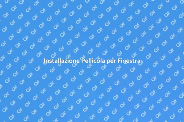 Come Montare una Pellicola sulla Finestra