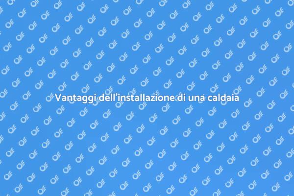 Guida all'installazione della caldaia