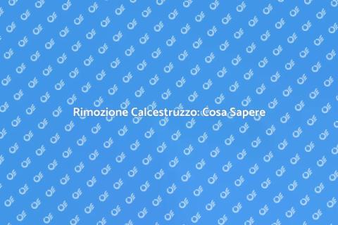 Rimuovere Calcestruzzo Normato