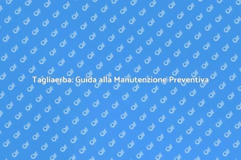Manutenzione Preventiva Tagliaerba